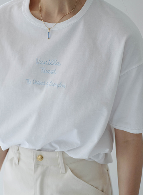 Slogan T Shirt &#039;vanilla toast